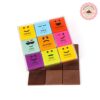 Astor Chocolate Moodibars – Gourmet Chocolate Tile Sampler, 18-Count Variety Pack with Premium Milk & Dark Emoji Chocolates, Perfect Gift Set for Thanksgiving, Springtime, and Special Occasions